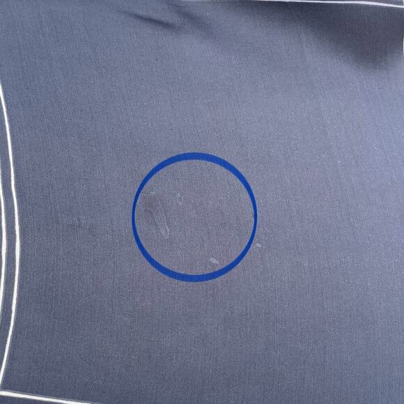 Halston Blue/Purple Geometric Pattern Signed Scarf - Picture 6 of 15